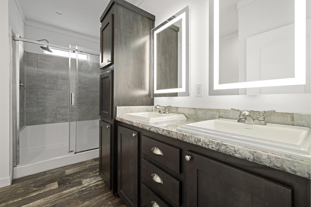 Champion community bathroom home features